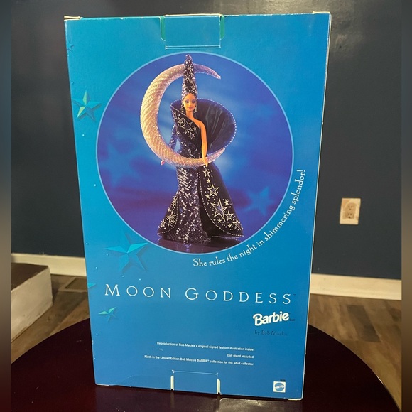 New Mattel 1996 Moon Goddess Barbie by Bob Mackie Rare Blue